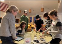 People gathered around a table