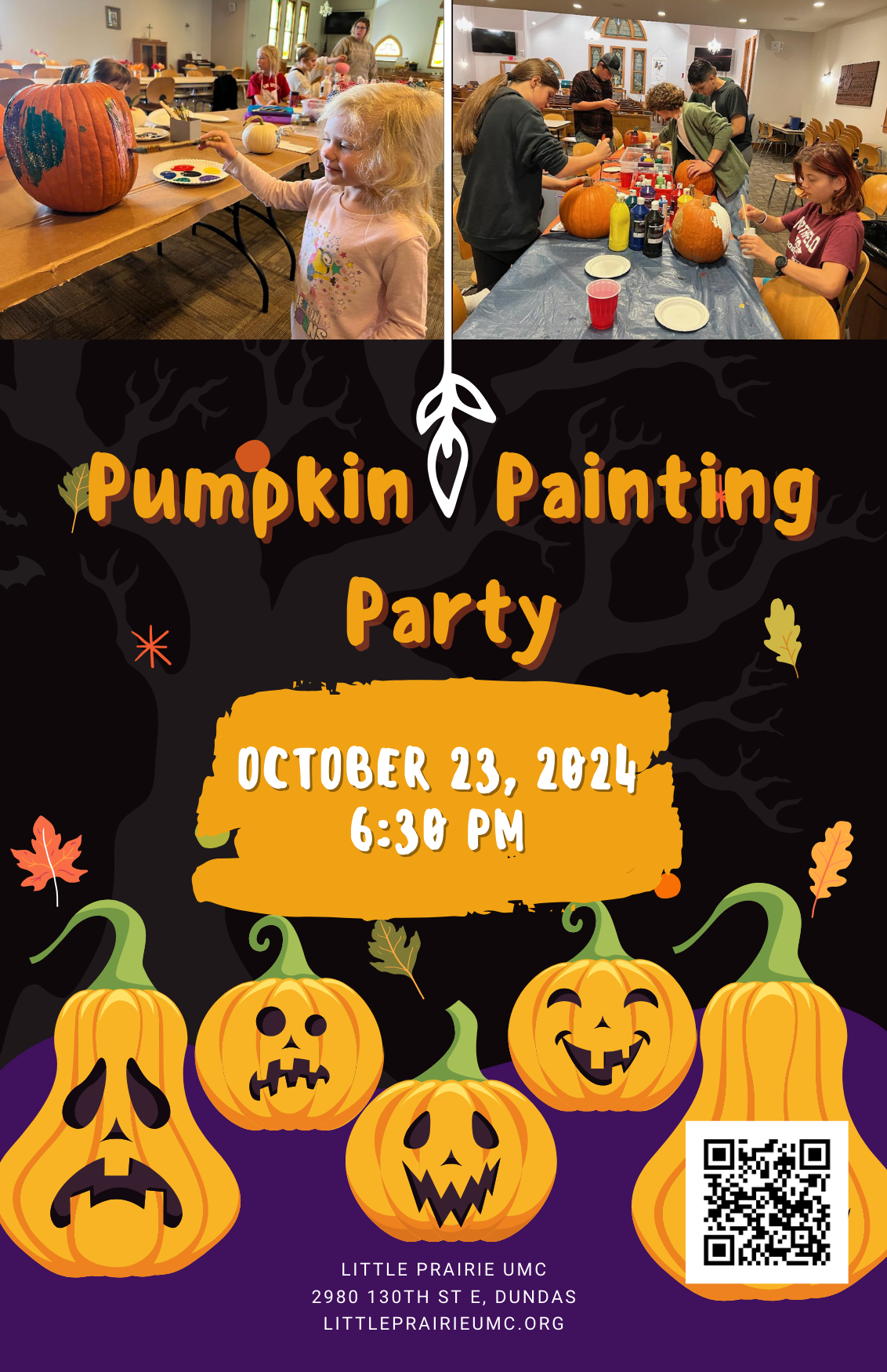 Pumpkin painting flyer