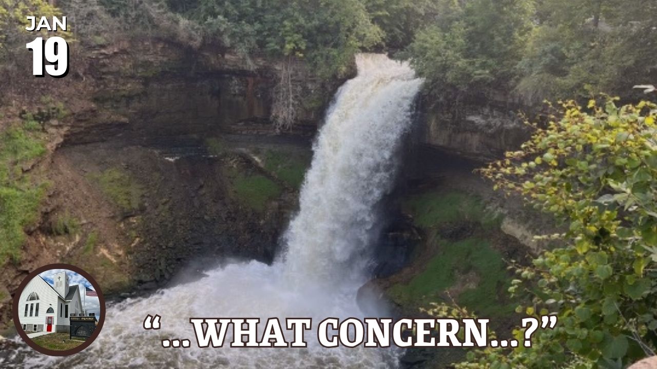 words What concern over waterfall