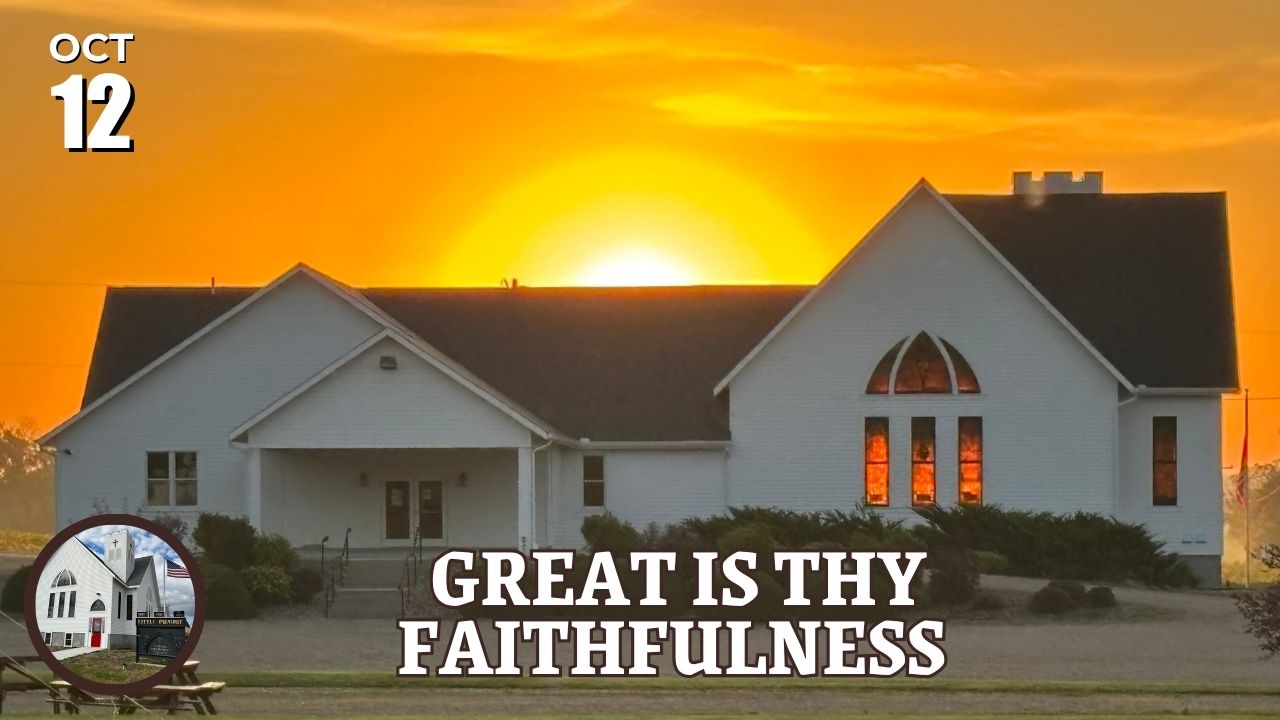 church building with sun