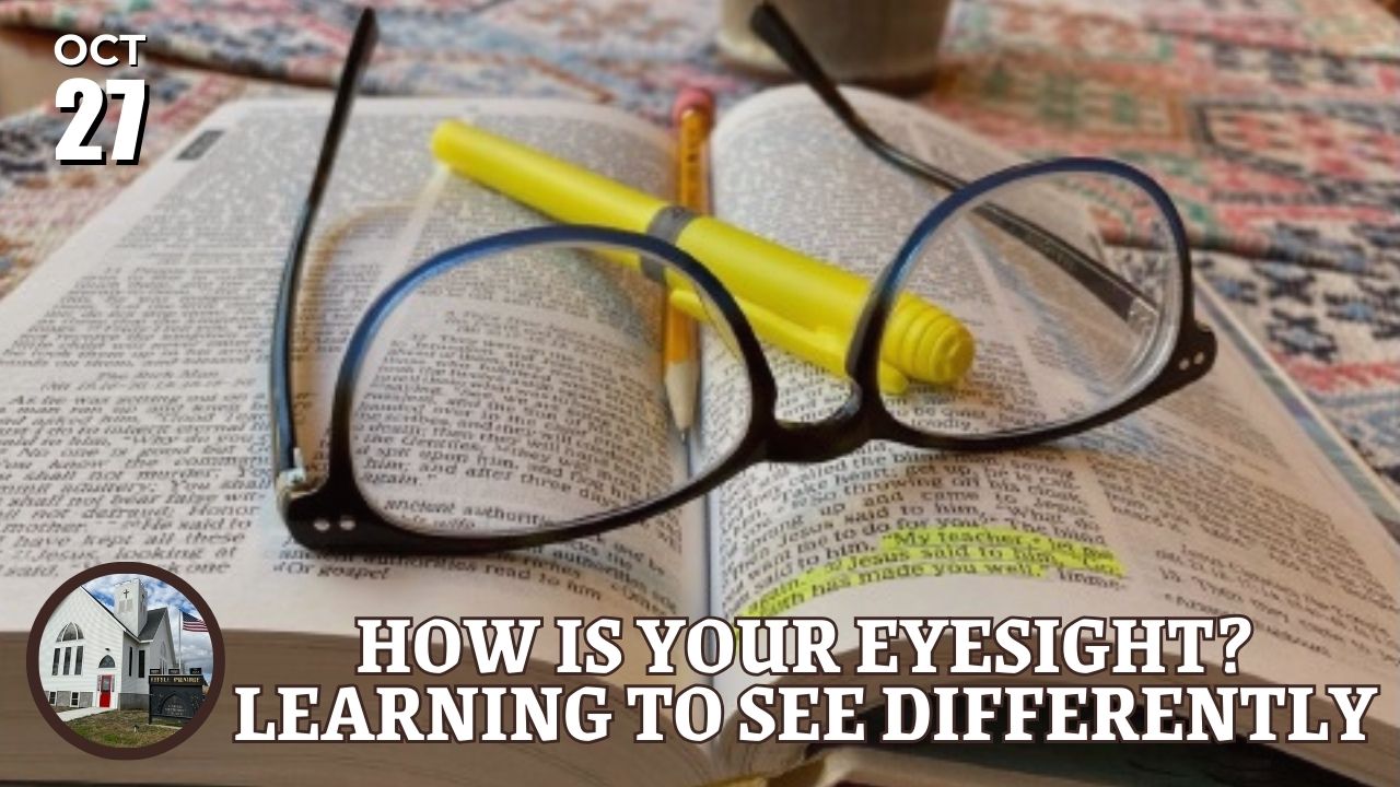 glasses on a Bible