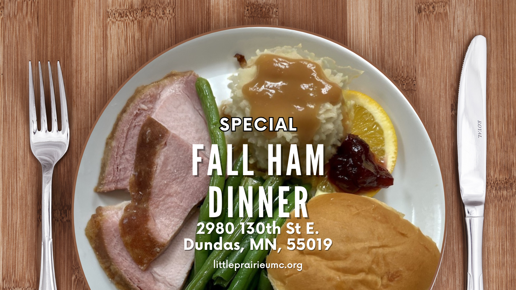 Fall ham dinner