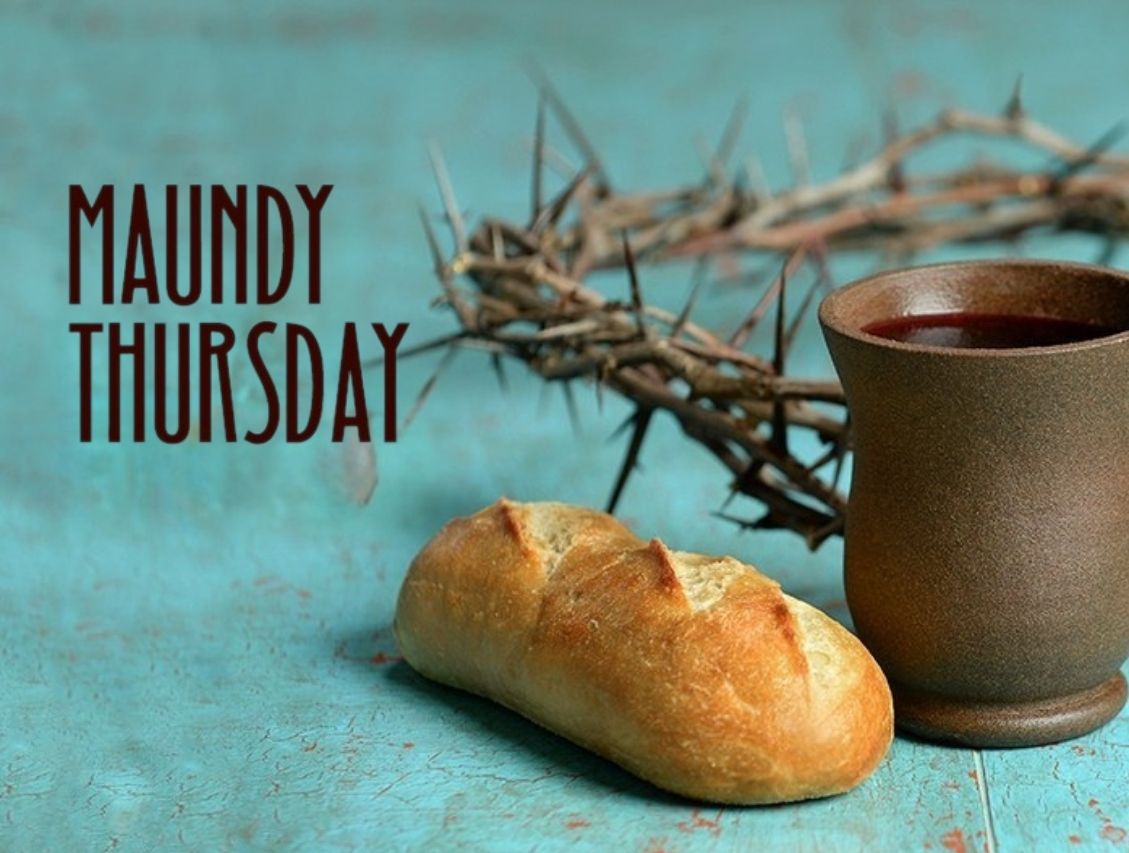 Bread, chalice and crown of thorns