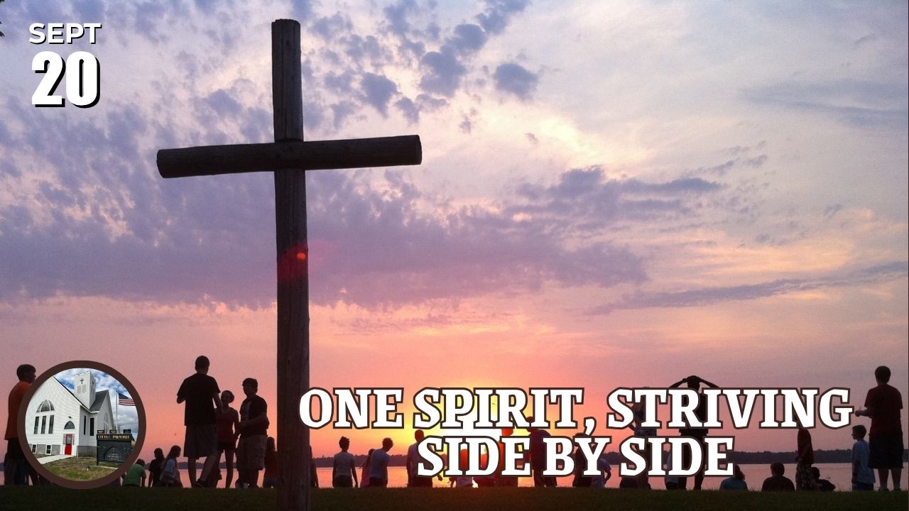 one spirit striving side by side
