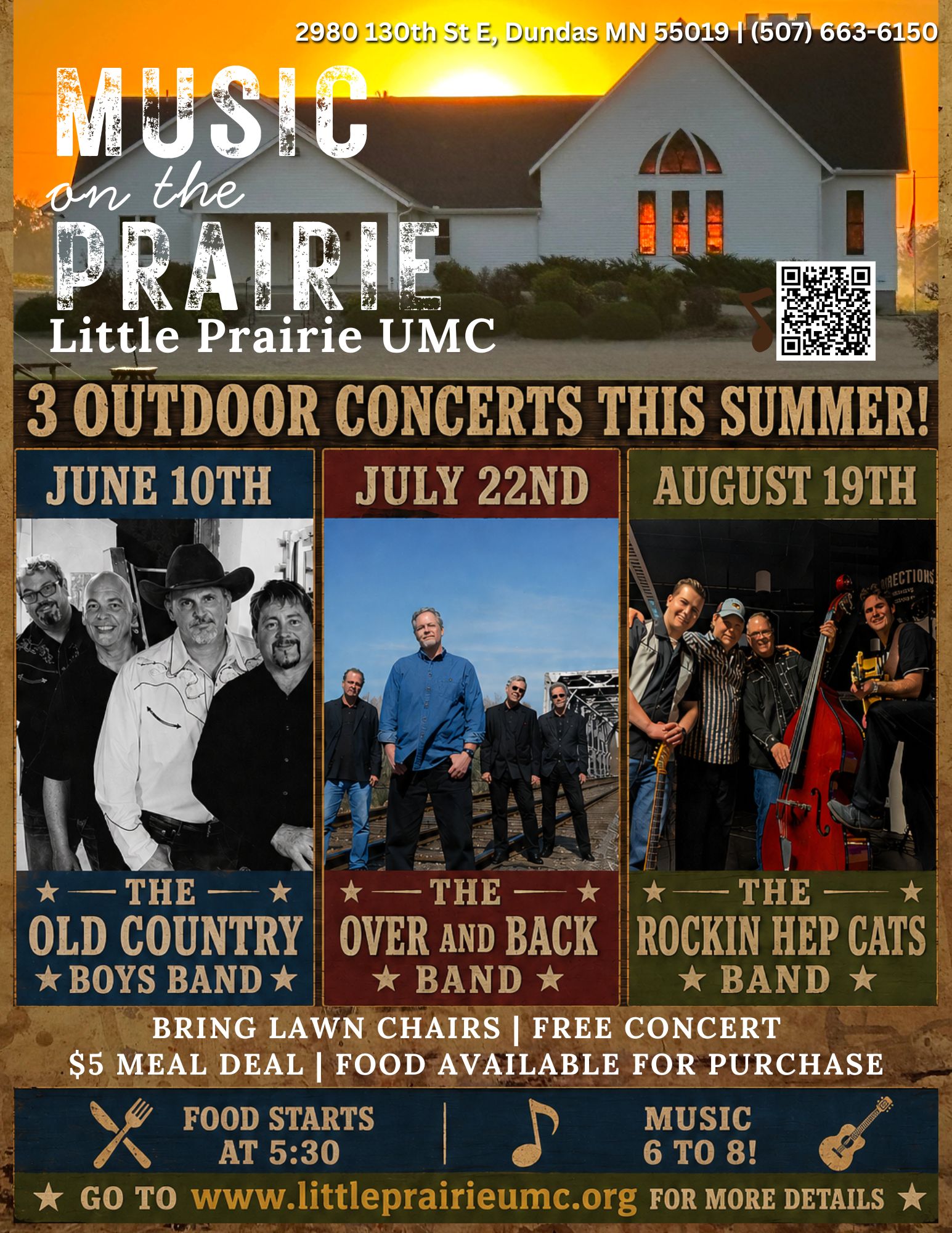 Music on the Prairie flyer 2026